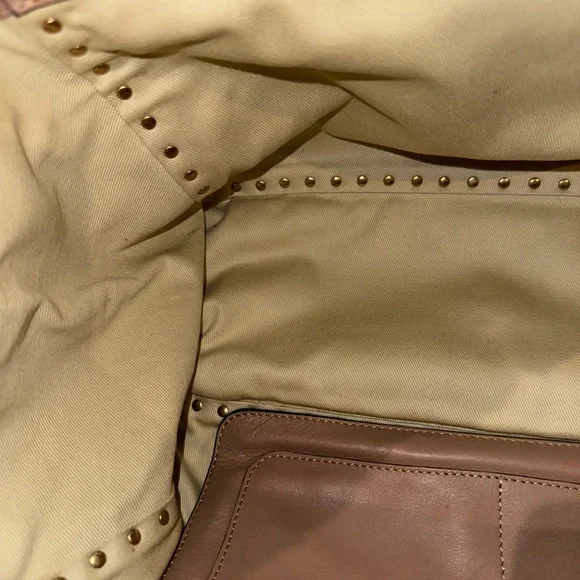 Valentino Garavani Beige Rockstud Tote - Picture 9 of 10